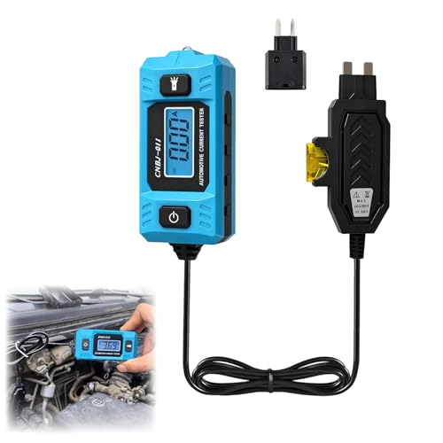 Automotive Circuit Fault Probe Tester 20A 48V High Precision Current Tester 2 in 1 Wire Tracer Short Finder Car Relay Tester with LED Display and Front Light