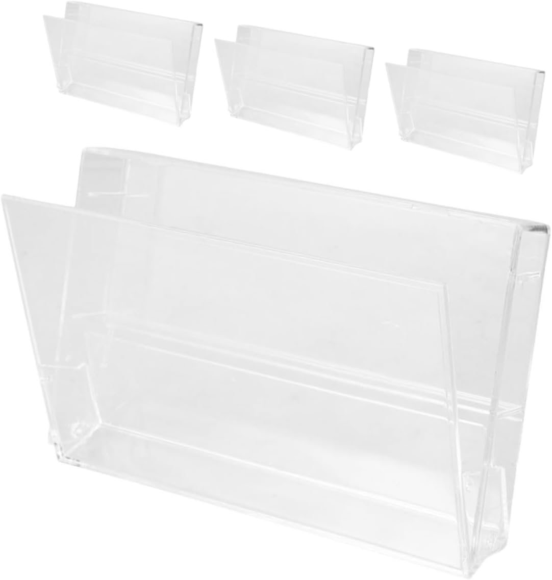 Vintage Cassette Tape Storage Box Set, 4pcs Plastic Organizer
