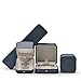 Oirlv Premium Leather Bracelet Bangle Box Steel-blue Jewelry Gift Case Velvet Interior Bracelet Storage Holder