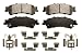 Wagner Severe Duty SX792A Semi-Metallic Disc Pad Set Includes Installation Hardware, Rear