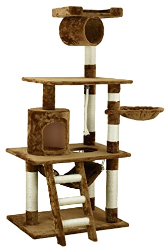 Go Pet Club Brown 62" Cat Condo F68 #TOP1