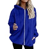 Women Zip Up Fuzzy Hoodies Soft Warm Plush Hooded Sweatshirt Coats Loose Fit Winter Fluffy Jacket With Pockets White Jackets For Women My Recent Orders