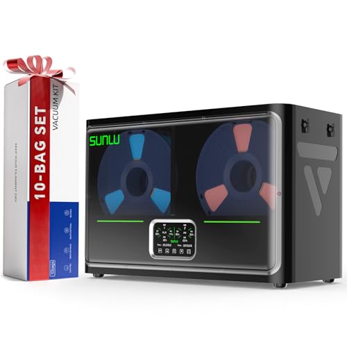 Image of Sunlu S4 Pro Filament Dryer, Dual-Chamber Independent Temp Control, 380W Fast Heating to 85C, 4 Spool 3D Printer Dehydrator with Filament Storage Kits, Compatible with PLA PETG ABS TPU PA etc.