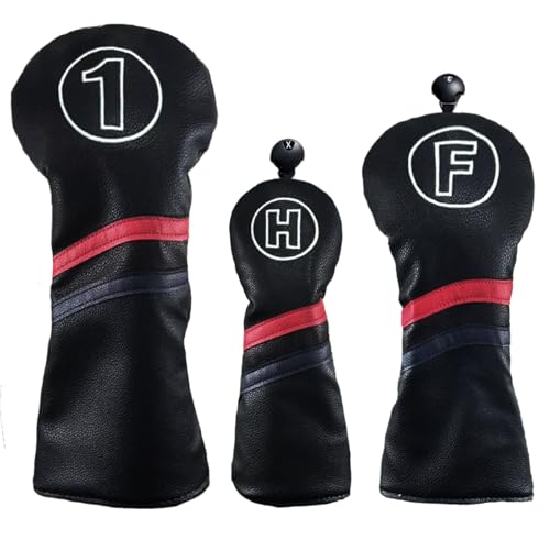 Scott Edward Golf Club Covers, Black/red