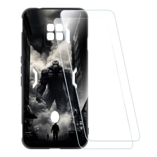 ESACMOT �v�����g�P�[�X + 2�������K���X�t�B���� ZTE Nubia Red Magic 7 Pro �Ƃ̌݊�������, �Ռ��z���\�t�g�J�o�[ HD�N���A (�����X�^�[)