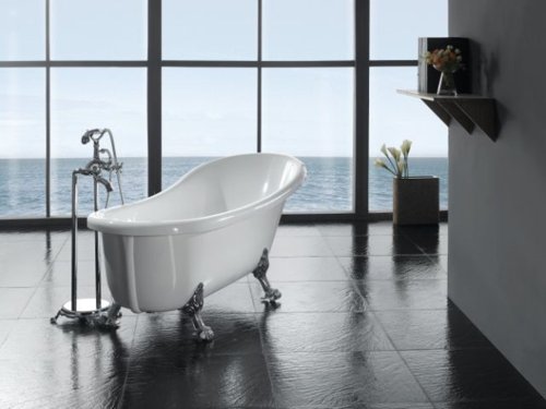 Ove Decors, 66 Inches, Clawfoot 66 White And Faucet #TOP3