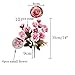 BuleXP 3 Pieza 10 Cabezas Flores Artificiales Rosas Decoración Plásticas Bouquet de...