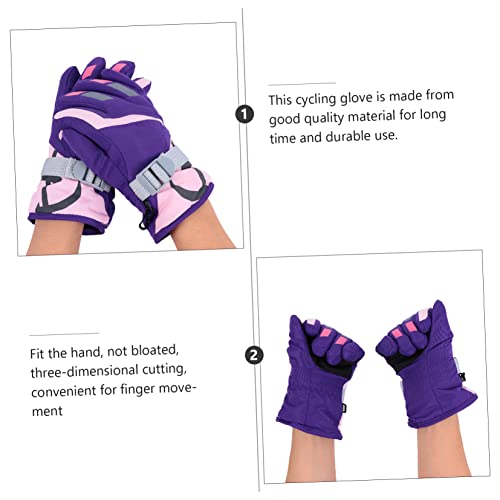 SOIMISS 1 Par De Luvas Miss Luvas De Tecido Roxo