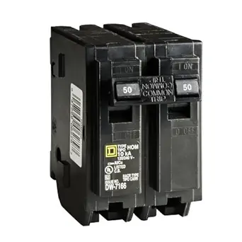 Your One Source HOM250CP 50-Amp 2-Pole Plug-On Circuit Breaker by Homeline