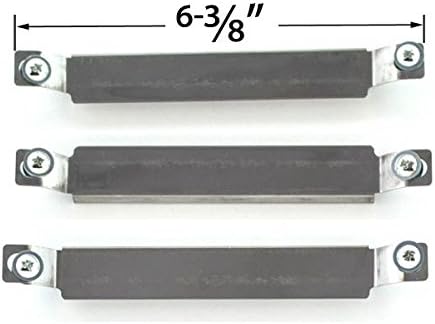 4 Pack Replacement Repair kit for Charbroil 463247310,463257010 Gas Grill Models - Crossover Tubes, 4 Stainless Steel Burners & 4 Heat Shields