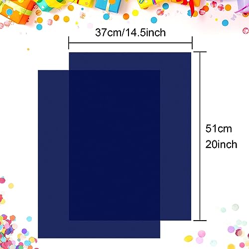 CHRORINE Seidenpapier, 60 Blatt, Marineblau, Kunst, Geschenkverpackung, Seidenpapier, Großpackung für Bastelarbeiten, Dekoration, Geburtstag, Feiertag, Jungenparty (50,8 x 36,8 cm)