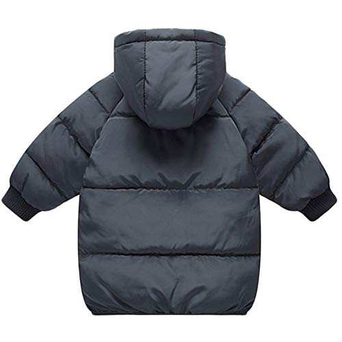 Lanbaosi Toddler Baby Girls Boys Bubble Jacket Winter Hooded Puffer Outerwear Black thumb #1