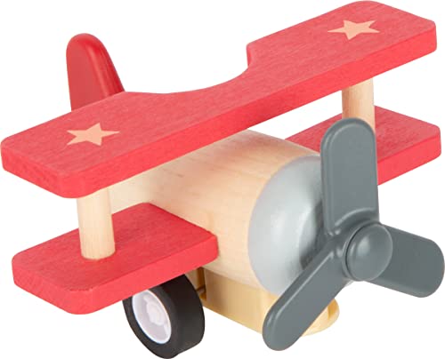 Small Foot Rückziehflieger und-raketen-Set, mit DREI tollen Fliegern, aus robustem Holz, ab 12 Monaten, 11884 Spielzeug