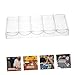 Toddmomy Poker Chip Storage Box Poker Chip Rack 5 Section Acrylic Holder Easy to Organize Poker Chip Case