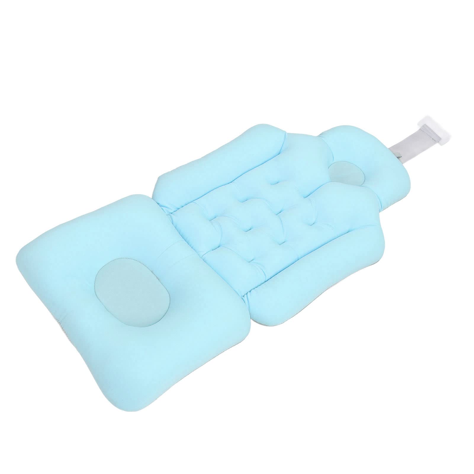 Generic Poduszka na wannę Miękkie, Oddychające Podparcie Pleców dla Dorosłych Spa, Wygodne Dopasowanie Przepuszczalna dla Wody Poduszka do Kąpieli Wrażliwych Stawów (BLUE)