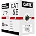 Big-A - Bulk Cat5e Cable 1000ft 24AWG Solid 4 Pair Cat5e Ethernet Cable, Unshielded Twisted Pair UTP 350MHz Internet Cable, Pull Box - Green