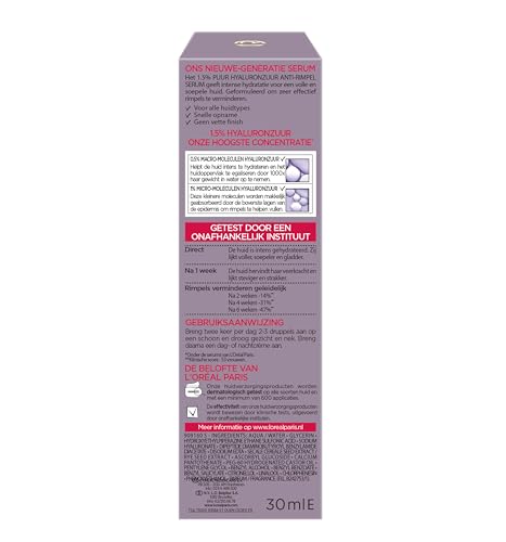 L’Oréal Paris Revitalift Filler 1,5% Hyaluronzuur-serum 30ml - View 5