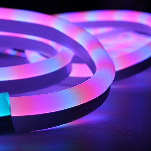 VIDOO 2M 2835Flexible Neon Seil Streifen Licht Xmas Outdoor wasserdicht 110V-Reines Weiß