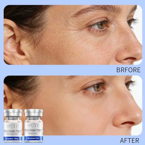 Generic SPCYF Copper Peptides Serum for Face - Repairing, Tightening, Collagen Boosting -with GHK-Cu Peptide and Hyaluronic Acid - Anti-Aging for Fine Lines, Moisturizing, Firming and Skin Elasticity