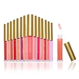 Beauty Concepts Lip Gloss Collection – Shimmering, Glossy Lip Makeup Set for a Radiant Finish, Glitter Floral