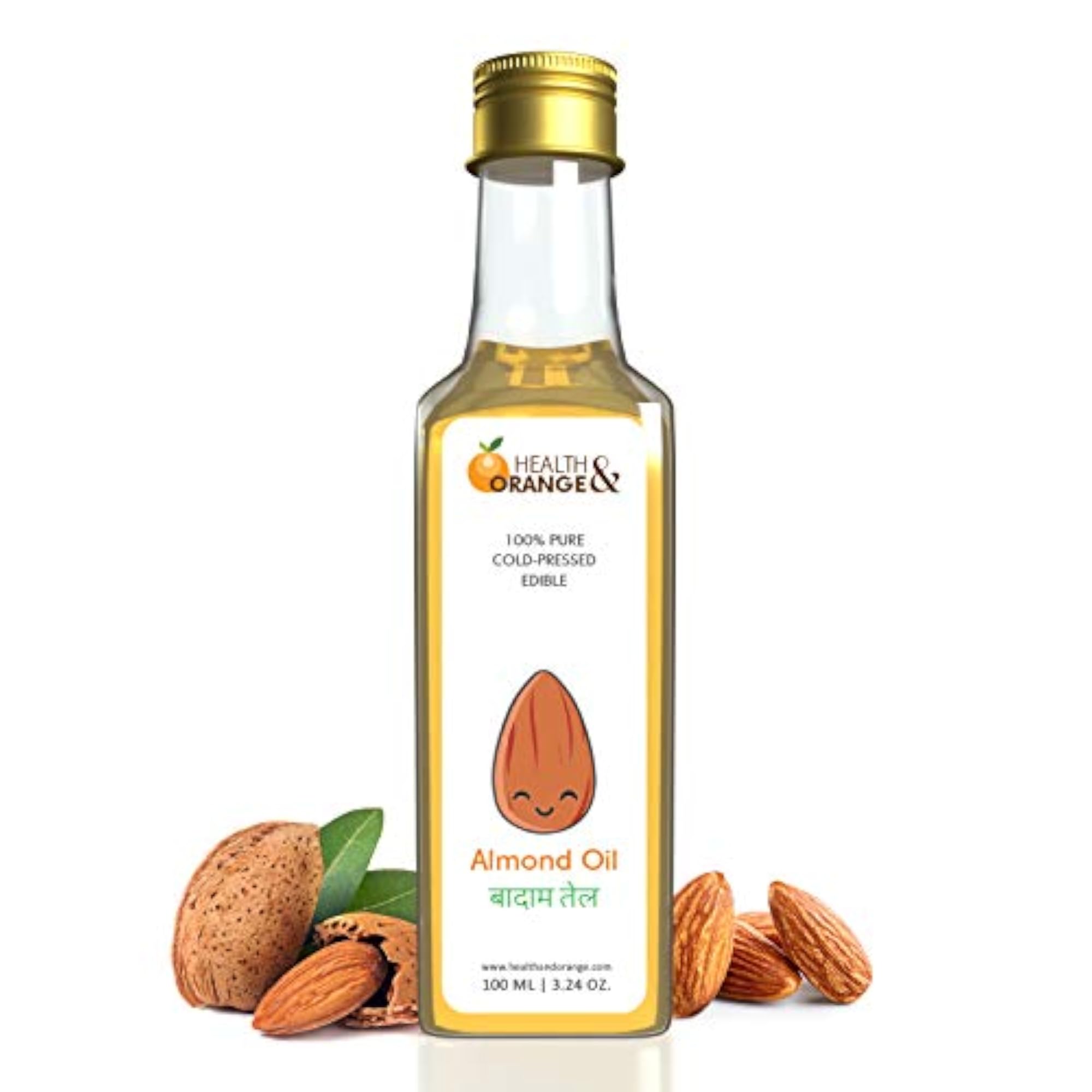 Sweet Almond Oil - 100% Pure Cold Pressed, 500ml
