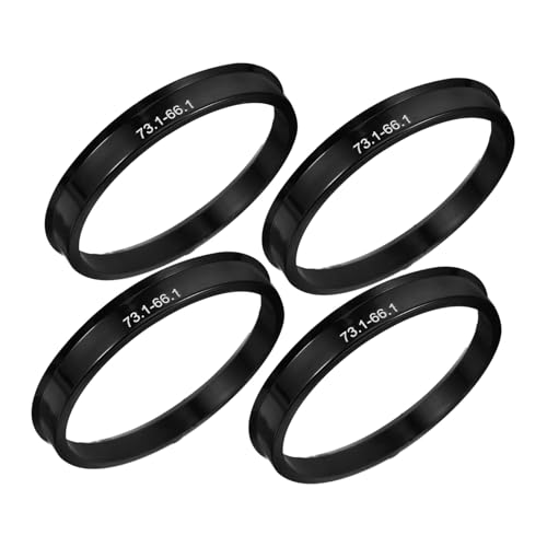CHICAMPERA 4pièces Lot de Anneaux De Centrage De Moyeu pour Roues De Voiture Adaptateurs Alésage De Moyeu Plastique