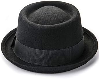 Pork Pie Hat 100% Wool Felt Men's Porkpie Breaking Bad Hats Flat Top Fedora