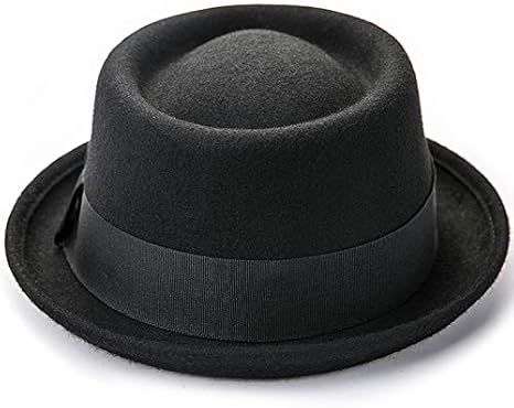 Pork Pie Hat 100% Wool Felt Men's Porkpie Breaking Bad Hats Flat Top Fedora