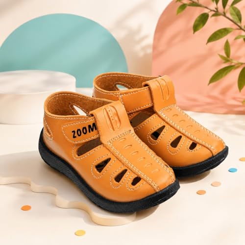 Image of ZOOM Sandals Casual Fisherman Adjustable Sporty Summer Closed Comfortable Toe Sandals with Premium PU Padding For unisex kids-pack of 1(9 Months-4.5 Years)