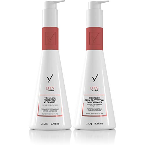 Lifeâ€™s Flower Home Care | Auto-Renewable Hair Hydration Therapy | Restores the Structure of the Strand | Balance pH | Protects Against Color Oxidation | Provides Softness and Shine | Set of 2