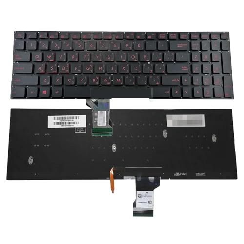 Clavier rétroéclairé rouge coréen pour portable ZenBook UX501
