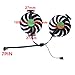 Graphics Card Cooling Fan Replacement for ASUS ATS RTX3060 Dual RTX3060Ti RTX3070 V2 OC Series T129215SU 95mm 12V 0.5A 7PIN 6Wires Video Card Cooler Fans GPU Fan (2PCS)