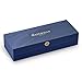 Waterman Carène Black Sea Fountain Pen High-Gloss Black & 23k Gold Clip Medium Nib with Blue Ink Cartridge Gift Box