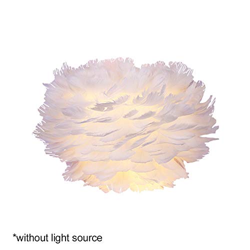Soldmore7 Applique Murale à LED, Applique Murale de Style européen Moderne avec Abat-Jour en Plume E27 220V Applique Murale à LED pour Salon Chambre Couloir étude hôtel café