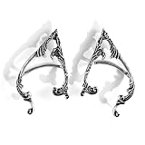 Punk Retro Elves Ear Cuff Piercing Cartilage Climber Ear Wrap Earrings Gothic Stud Earring for Women