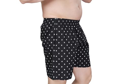 Image of Nermosa Men's Cotton Printed Soft Regular Boxer Shorts | Pack of 2