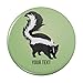 Personalized Custom 1 Line Skunk Pinback Button Pin