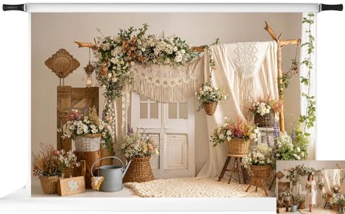 Kate Spring Boho Backdrops Arch Photography Backdrop Maternity Photoshoot Background,10x6.5ft