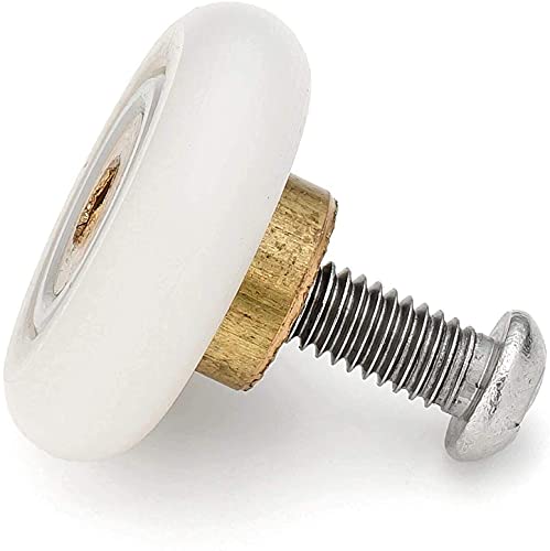 4Pcs X Shower Door Rollers, 1Pcs Dual Purpose Telescopic Screwdriver ，Roller Diameter 19/23/25/27Mm, For The Bathroom Pan Glass Sliding Door Pulleys/Runners/Wheels,Cy103-4Pcs (Pulley 23Mm) #TOP5