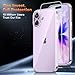 TAURI for iPhone 17 Case, Anti-Yellowing with Screen Protector, Military-Grade Protection Shockproof Slim Phone Case for iPhone 17, Clear