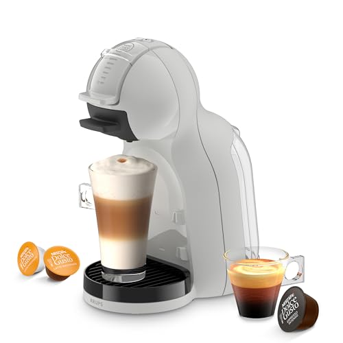 NESCAFÉ Dolce Gusto Mini Me 2 von Krups Kaffeekapselmaschine, Temperatur und Menge einstellbar, über 45 heiße und kalte Lieblingsgetränke, kompakt, stilvoll, Artic Grey, KP143GF0 1
