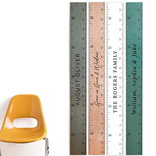 Children's Height Measurement Ruler Wooden Kids Growth Chart Ruler ...