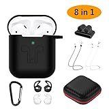 3. Accesorios abundantes: Paccheto incluye: dos pares de cables para auriculares, dos juegos de fundas para auriculares, que se utilizan como copias de seguridad cuando se pierde uno de ellos o cuando es adecuado para sus amigos o familiares. También incluye un clip para auriculares, un mosquetón y una caja.