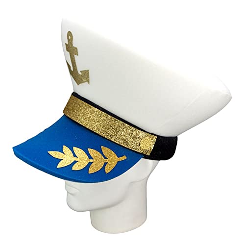 Foam Party Hats: Giant Captain Hat - Ocean Party Hat - Beach Decor Hat - Nautical Party Hat - Captain Hat For Kids And Men - Party Favors #TOP2