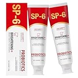Sp6 Pasta de Dientes Ultra Blanqueadora,2pcs Sp-6 Probiotic Whitening Pasta DentíFrica,Probiotic Whitening Toothpaste,Pasta Dental Sp-6 Ultra Whitenings Dental,Sp-6 Pasta de Dientes,120g
