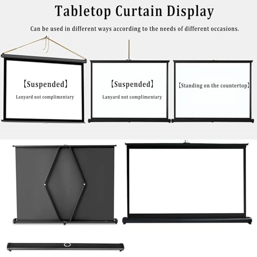 Pantalla Manual Proyector 16:9, 50 Pulgadas, Plegable miniatura 7