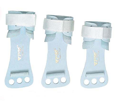 Anniel 2540 - Paracalli Ginnastica Artistica Professionali in Pelle per Sbarra, Attrezzi Ginnastica Artistica, Chiusura con Fascia in Nylon e Velcro con Doppia Protezione sul Polso (21 cm)