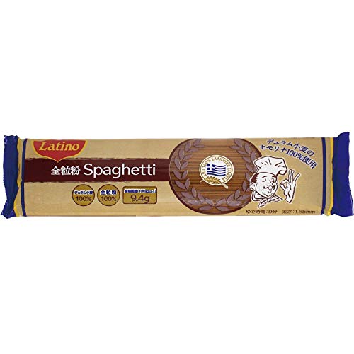 ラティーノ 全粒粉 スパゲッティ 350g ×6個 [ 1.65mm デュラム小麦100% ギリシャ産 ]