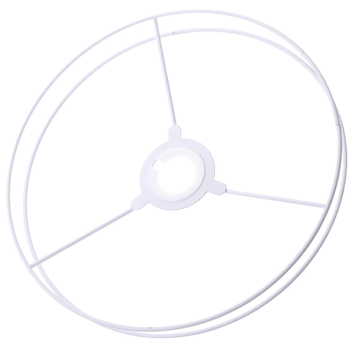 Cadres Métalliques pour Abat-Jour en Fer 35 CM, Support Double Cercle pour Lampes de Table et Lampadaire, Accessoire de Bricolage pour Luminaire Intérieur Salon