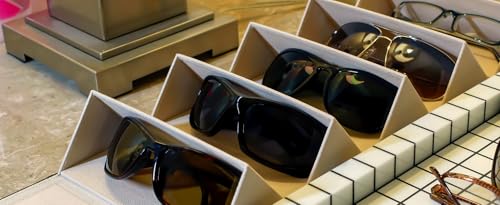 Image of Calabria 5 Slot Travel Sunglasses Organizer - Foldable Glasses Case for Multiple Eyewear | Handle Hard Shell Storage Holder